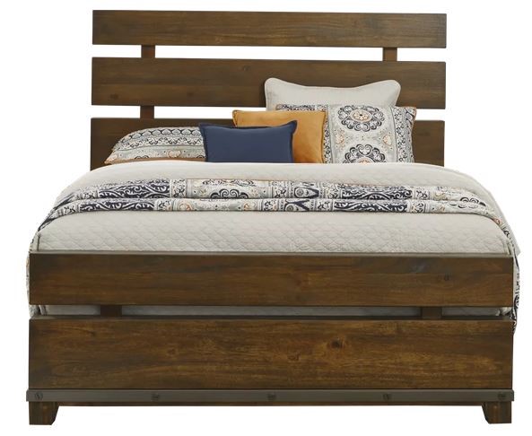 WEST HILLS 3PC QUEEN BED BROWN