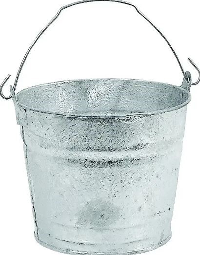 Behrens 1205 Pail, 5 qt Capacity, Round, Steel