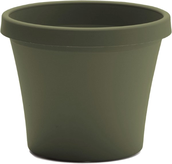 TERRA BLACK PLANTER 8"