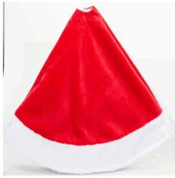 RED PLUSH TREE SKIRT