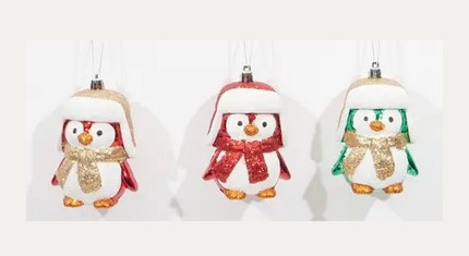 PENGUIN ORNAMENT | RED | 1 PIECE