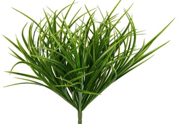 16" Green Grass Bush UV Coated