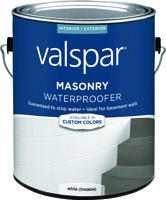 VALSPAR 82085 Series 82085C Masonry Waterproofer, Liquid, White, 1 gal Pail