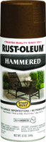 RUST-OLEUM STOPS RUST 210880 Fast Dry Spray Paint, Hammered, Brown, 12 oz